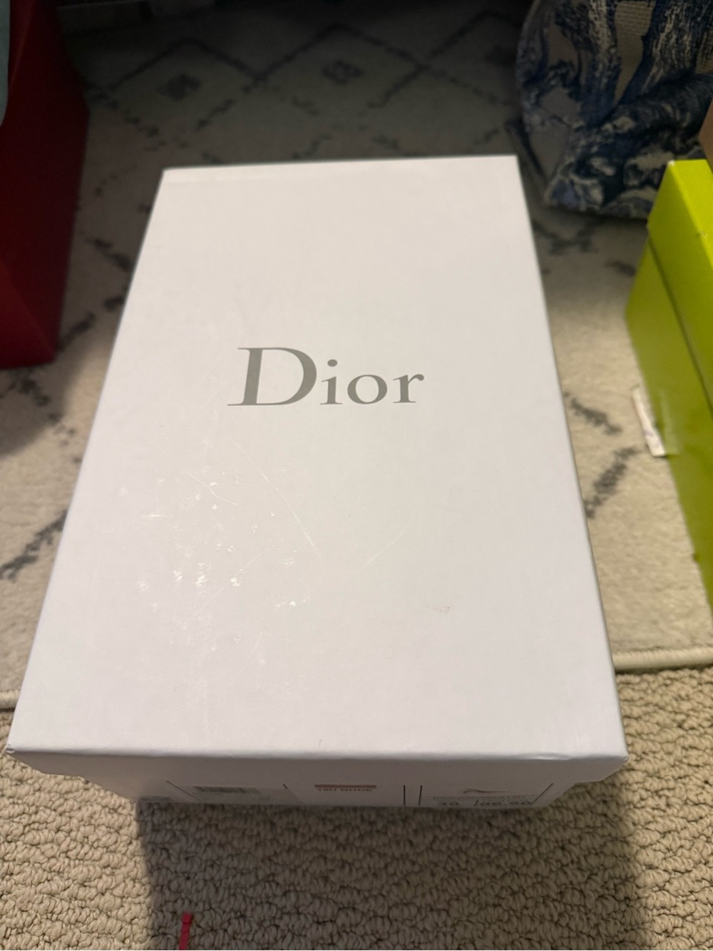 Dior Beige Patent Leather Slingback Pumps with Logo Strap - Picture 5 of 6